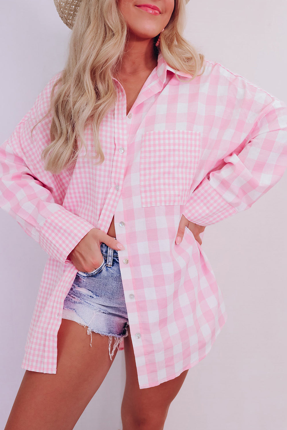 Color Block Oversized Flannel