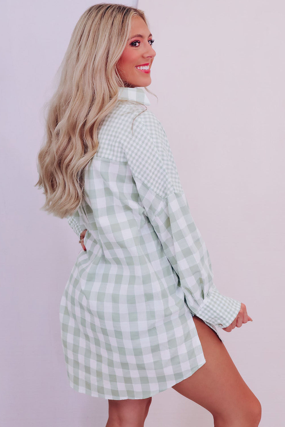 Color Block Oversized Flannel