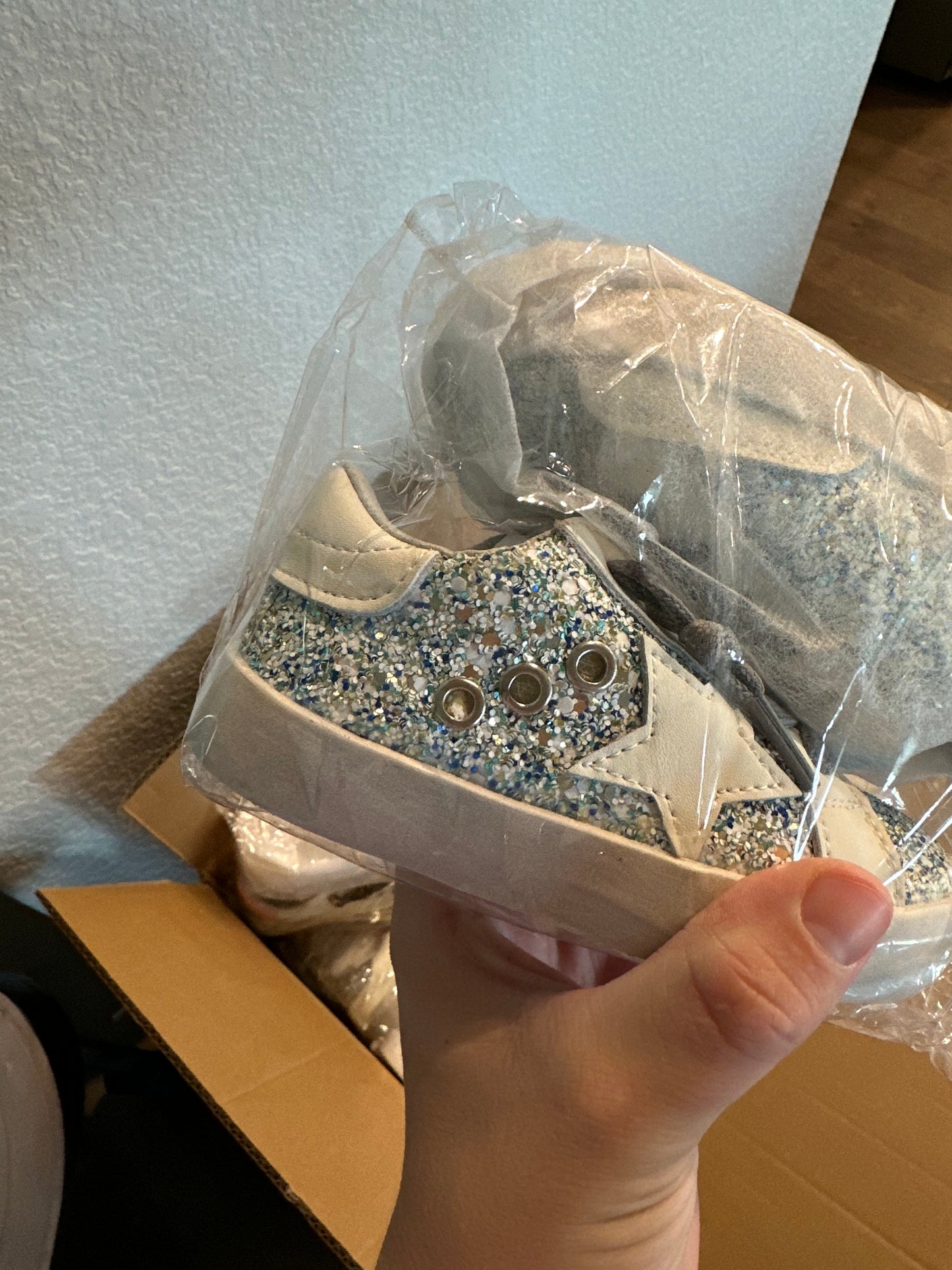 Blue/white sparkle star