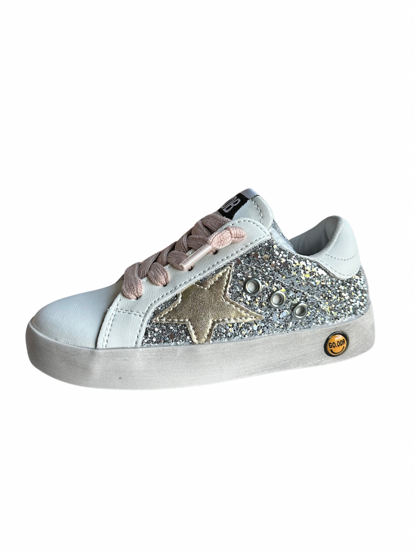 Silver and gold star shoe