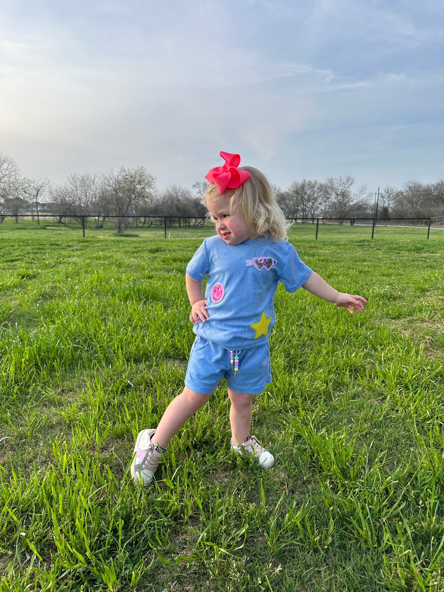 Terry patch two piece set