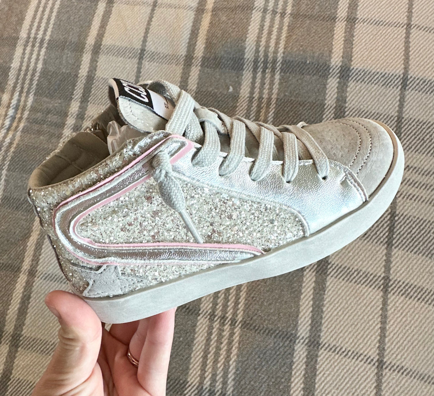 Glitter star high tops
