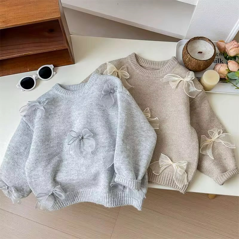 Bow Accent Knit Sweater