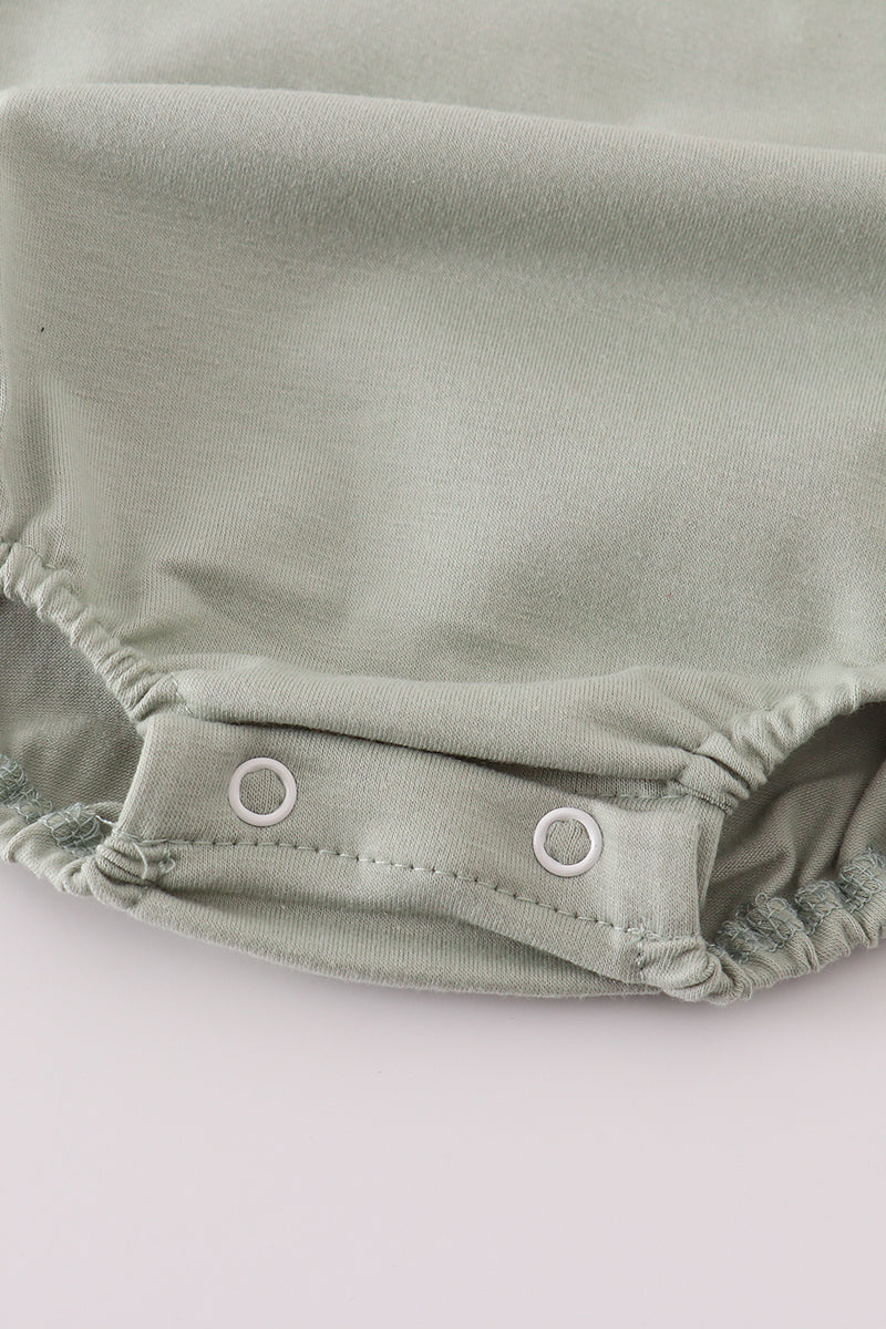 Puppy embroidery smocked bubble