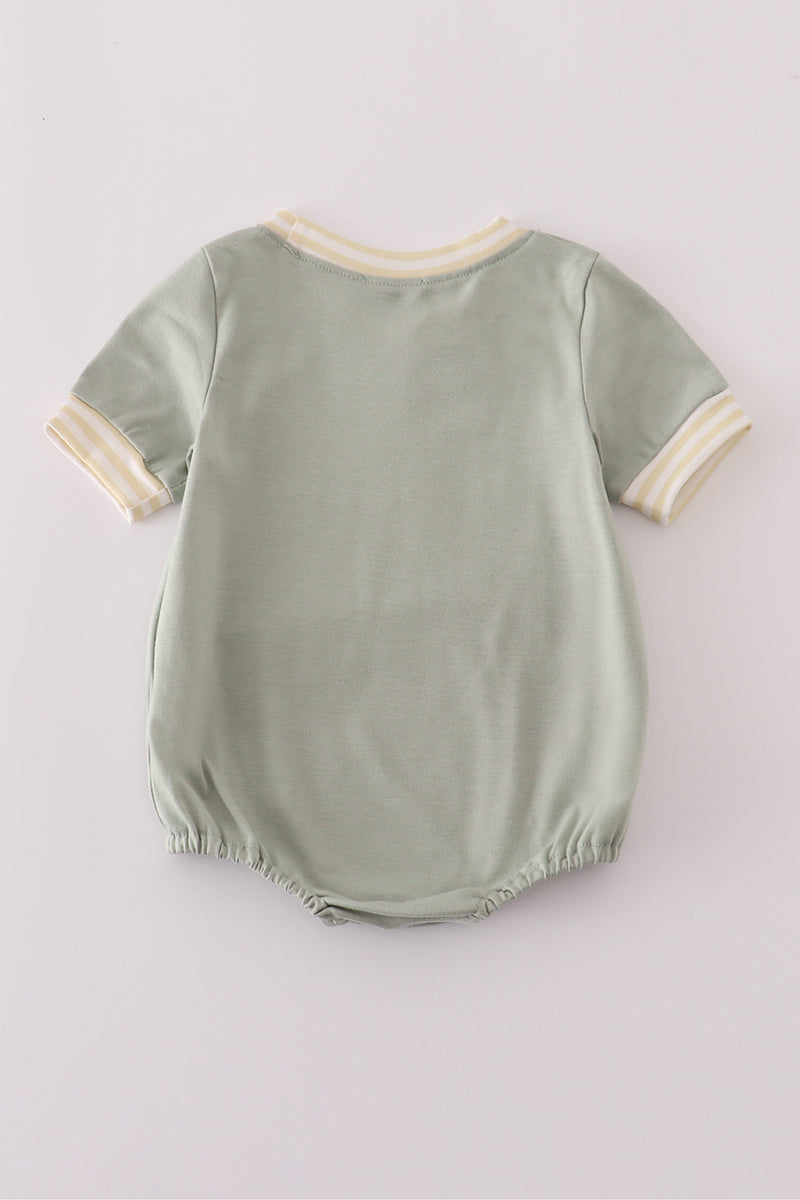 Puppy embroidery smocked bubble