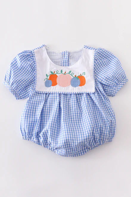 pumpkin embroidered bubble