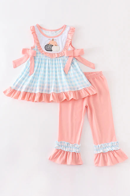 Three pumpkin girl set