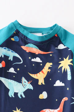 Dino boy romper