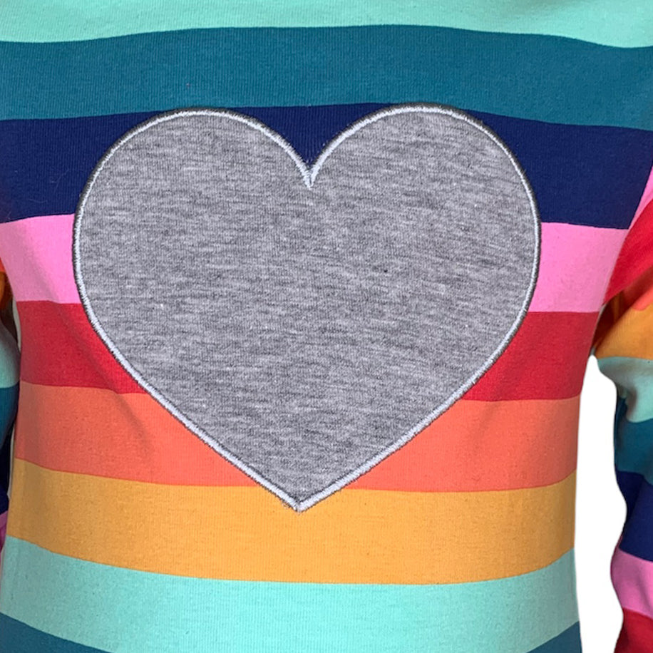 BUNDLE AnnLoren Baby Girls Boutique Rainbow Hearts Cotton Romper SAVE 10%