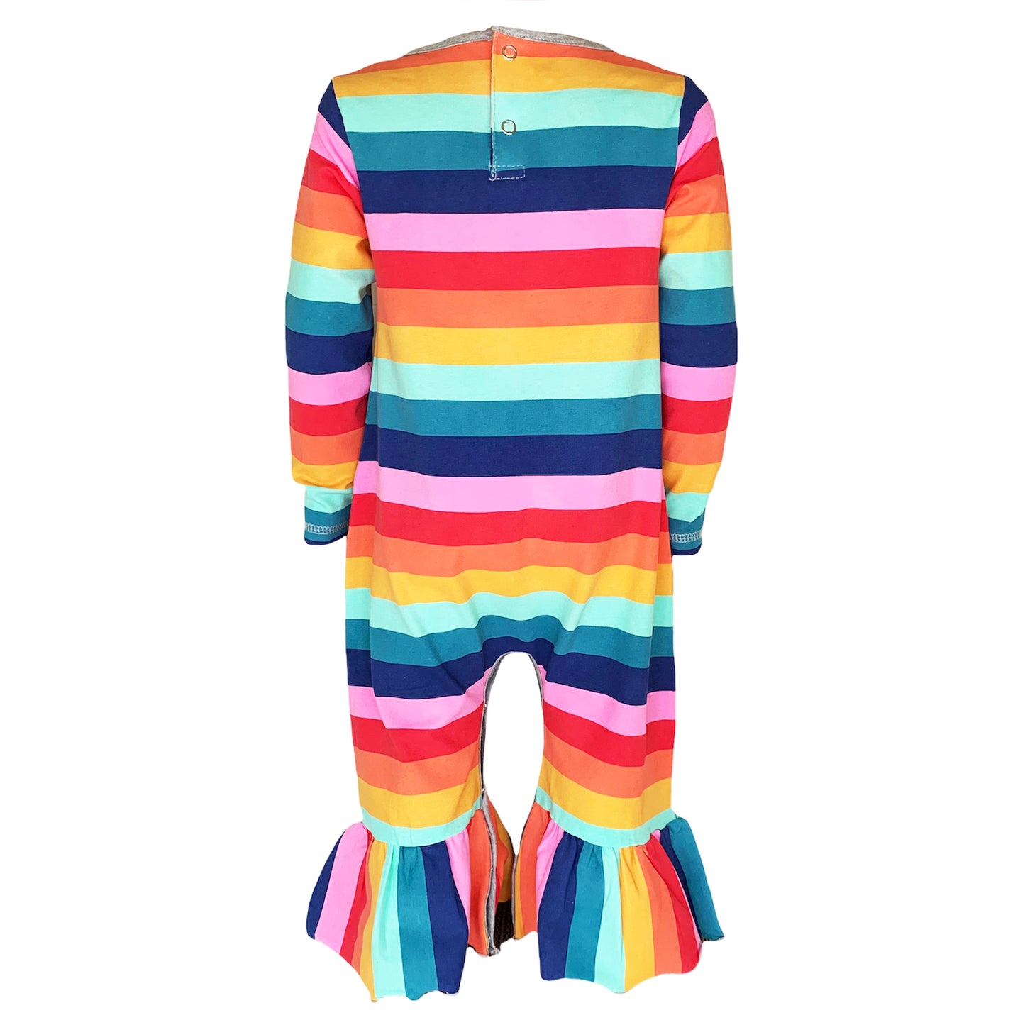 BUNDLE AnnLoren Baby Girls Boutique Rainbow Hearts Cotton Romper SAVE 10%