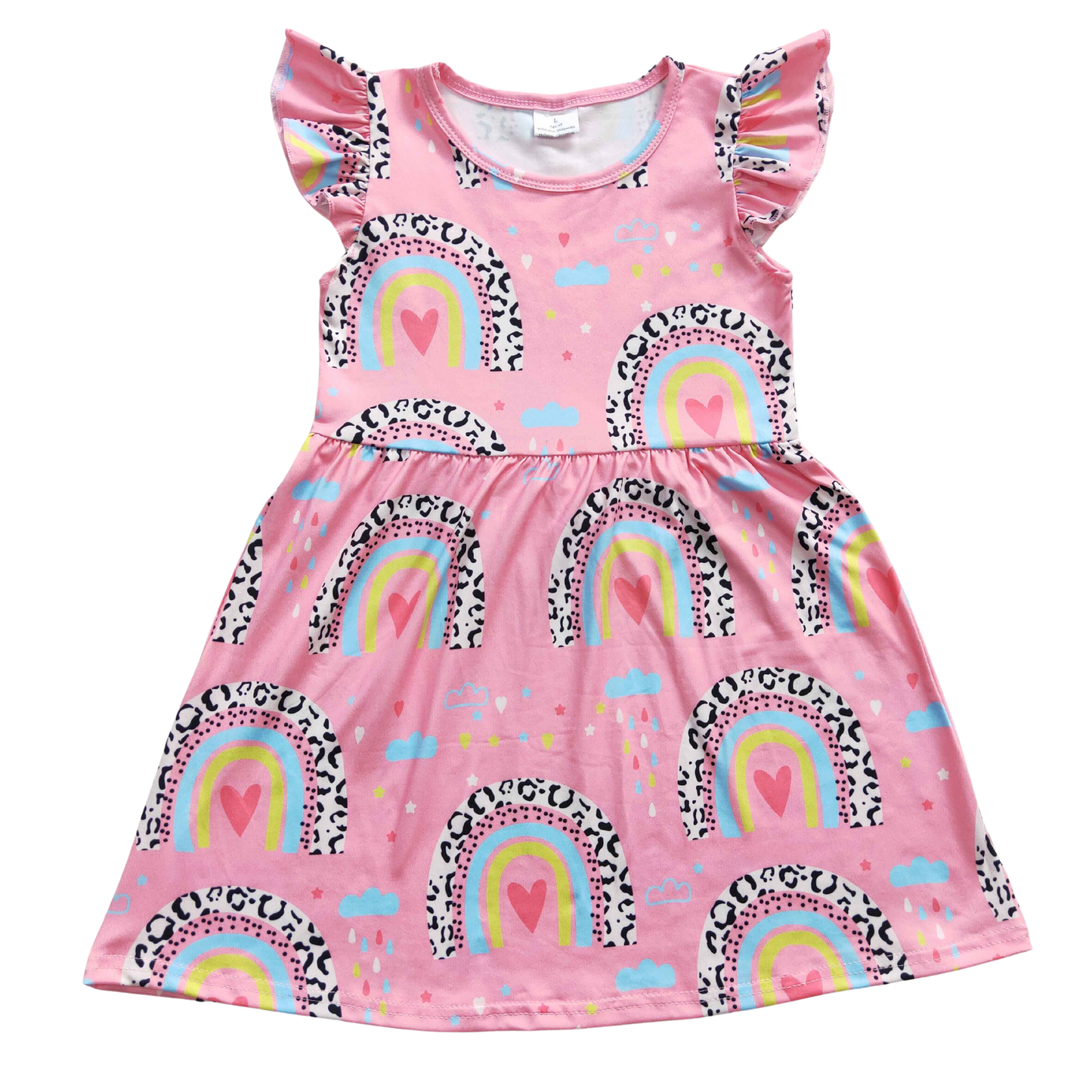 Rainbow cheetah print dress