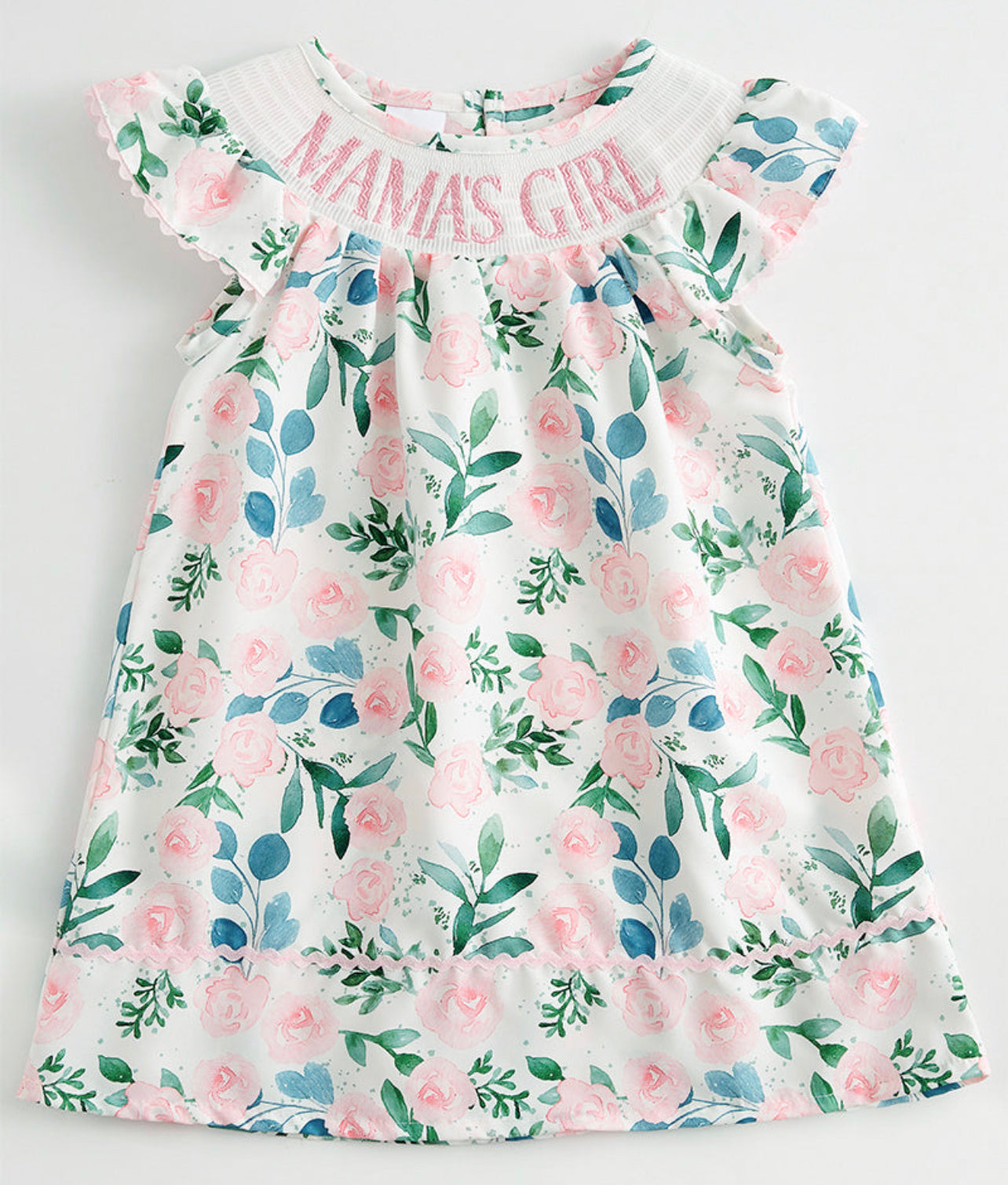 Mamas girl floral smocked dress