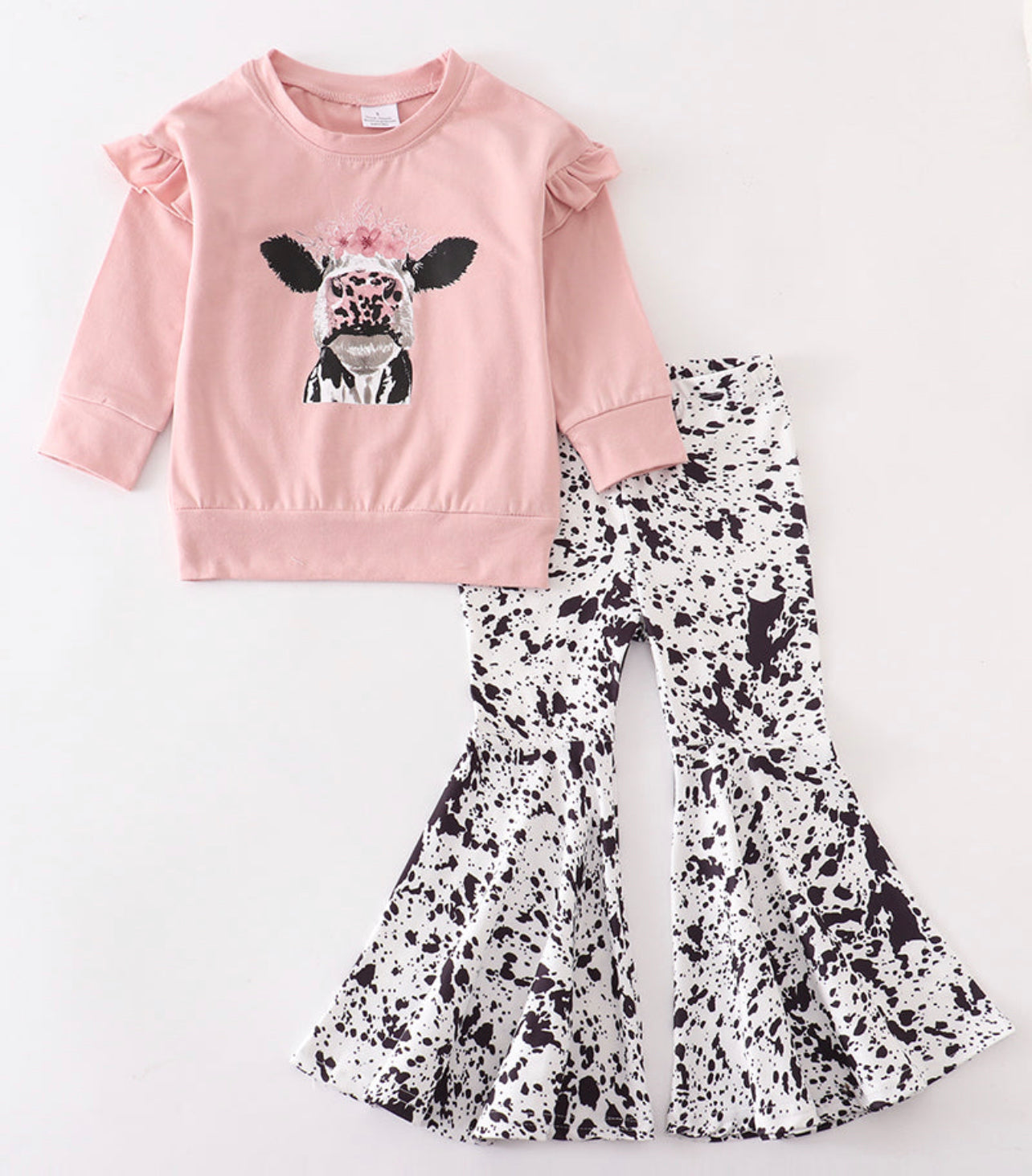 Cow print bell set