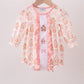 Pink gingerbread embroidery ruffle bubble