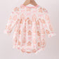 Pink gingerbread embroidery ruffle bubble