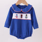 Blue character embroidery bubble