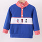 Blue character pull over top