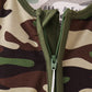 Classic Camo bamboo zipper romper