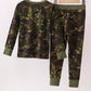 Forest Leaf Camo bamboo pajama pants set