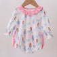 Pink bow nutcracker ruffle bubble