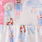 Pink bow nutcracker ruffle dress