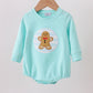 Blue gingerbread applique bubble