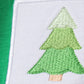 Forest Christmas tree embroidery bubble