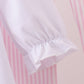 Pink christmas tree embroidery pants set