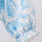 Blue snowman christmas tree smocked bubble
