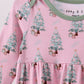 Pink christmas tree bamboo gown