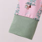 Pink christmas tree bamboo pants set