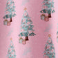 Pink christmas tree bamboo pants set