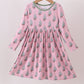 Pink christmas tree bamboo dress