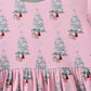 Pink christmas tree bamboo dress