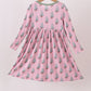 Pink christmas tree bamboo dress