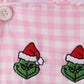 Pink grinch embroidery 2pc set