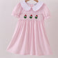 Pink grinch smocked dress