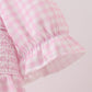 Pink grinch smocked dress
