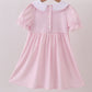 Pink grinch smocked dress