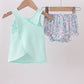Mint floral character applique bloomer set