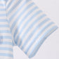 Blue character french knot stripe bubble