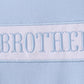 Blue brother embroidery gown