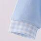 Blue brother embroidery gown
