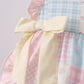 Pink Floral Print Checkered Bloomer Set