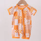 Tennessee floral checkered bamboo romper
