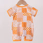 Tennessee floral checkered bamboo romper
