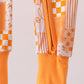 Tennessee floral checkered long sleeve bamboo romper