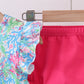 Mint island bloom ruffle bloomer set