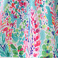 Blue bright floral ruffle bloomer set