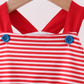 Red stripe star applique bubble